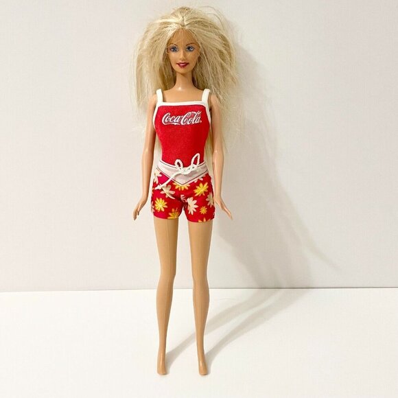 Vintage Coca Cola Splash Barbie Mattel Doll - Picture 1 of 16